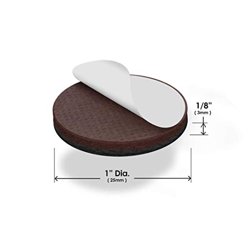 GorillaPads 1 Inch Non-Slip Furniture Pads/Gripper Feet Skids (Set of 32) Self Adhesive Rubber Floor Protectors, Round, Black, CB147-32 (Pack of 2) - size: 1" Round x 32 (Pack of 2)