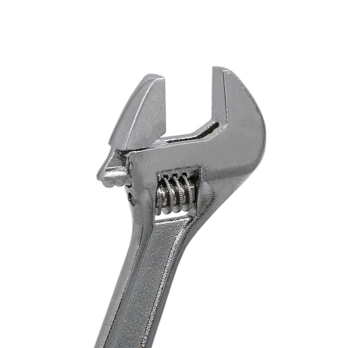 4 inch Small Adjustable Wrench Silver, Mini Size Spanner, Tiny Tool - color: Silver, size: 4"
