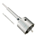 3" Concrete Hole Saw, 75mm Tungsten Steel Core Bit for Cinder Block, Brick, Rock, Plank Walls for Pipes or mini Split Lines, with SDS Plus Shank and 2 Center Positioning Drill Bits. - size: 3"