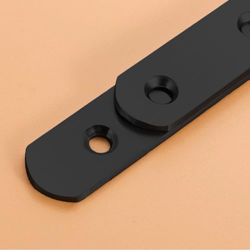 4 Pack Flat Straight Brackets, 246mm/9.7" Black Mending Plates - color: Black, size: 246mm/9.7"