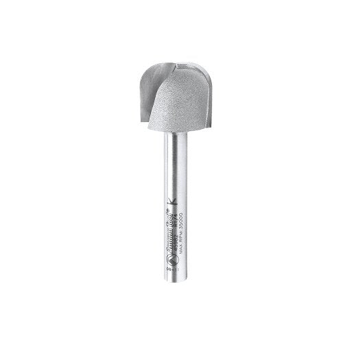 Amana Tool Bowl and Tray Plunge Router Bit, Carbide-Tipped, for Woodworking and CNC Routing, 45982, 1/4 Radius x 3/4 Dia x 5/8 x 1/4 Inch Shank - size: 1/4 Radius x 3/4 Dia x 5/8 x 1/4