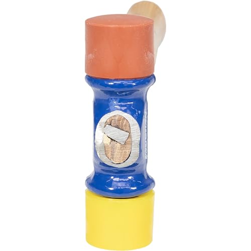 VAUGHAN Soft Face Hammer, 12 Oz, Rubber Mallet, Assembled in the USA - color: Red/Yellow, size: 12 oz