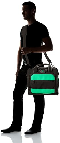 Amazon Basics Tool Sling Bag with Adjustable Padded Shoulder Strap, Sturdy Organized Storage, 40 Pockets, Black - size: Sling Bag