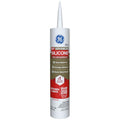 GE Advanced Silicone Caulk for Kitchen & Bathroom, White, 10 fl oz Cartridge, 1 Pack - 100% Waterproof Silicone Sealant, 5X Stronger Adhesion, Shrink & Crack Proof - size: Pack of 1, style: White