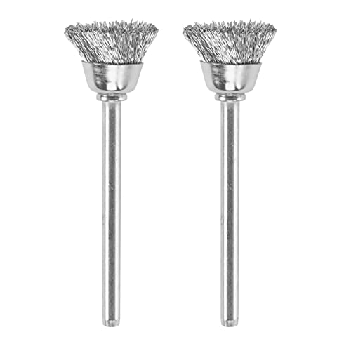 Dremel 442-02 Carbon Steel Brushes (2 Pack), 1/2" Diameter - size: 2-Piece, style: Carbon Steel Brush