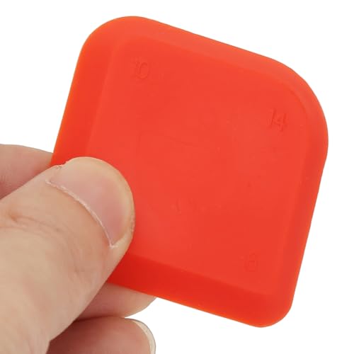 Caulking Tool Kit, 4Pcs Silicone Applicator Tool, Portable Sealant Scraper, Caulk Remover Tool Set for Glass Glue Smoothing Finishing Cleaning Sealing, Easy to Use, Red