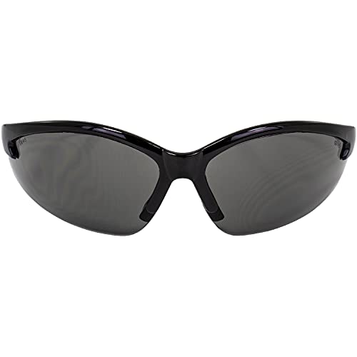 Global Vision Safety Shop Glasses - color: Black Frame/Smoke Lens