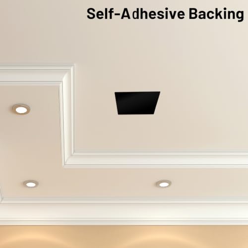 Sosation 6 Pack Ceiling Cover Plate Wall Hole Cover, Black, 7 Inch - color: Black, size: 7 Inch