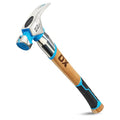OX 22 oz Framing Hammer Milled Face with Rubber Grip Wood Handle Hammers with American Hickory - Claw Martillos De Construccion - style: 22-oz Hammer + Steel shaft & Grip