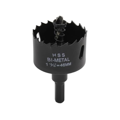 1-13/16"/46mm Dia Hole Saw Blade BI -Metal Hole Saw Hole Cutting Drilling Tool-2pcs - color: black, size: 1-15/16" (46mm)
