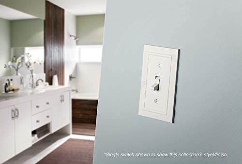 Franklin Brass Classic Architecture (3-Pack) Outlet Covers Pure White 1-Gang Wall Plate Single Duplex Switch Plates Electrical Guard W35242V-PW-C - size: 3 Count (Pack of 1), style: Duplex