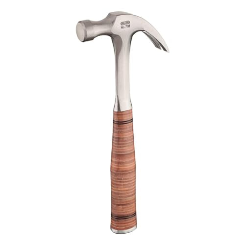 Picard Full-Steel Claw Hammer 960g – American Pattern, Nail Puller, Forged Alloyed Steel Head, Bell Pattern, Leather Grip Resistant to Twisting, 20 oz. – 0079100-20 - size: 960g
