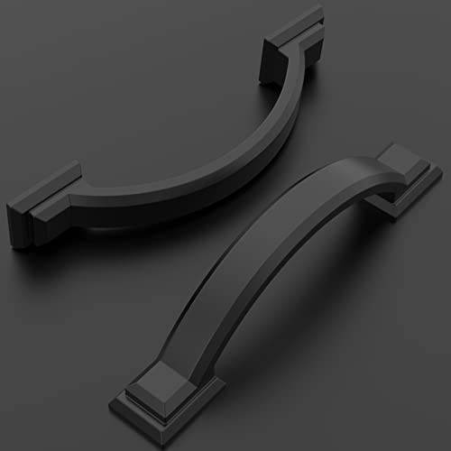 Amerdeco 10 Pack Matte Black Cabinet Pulls 3" - color: Matte Black, size: 3" hole center