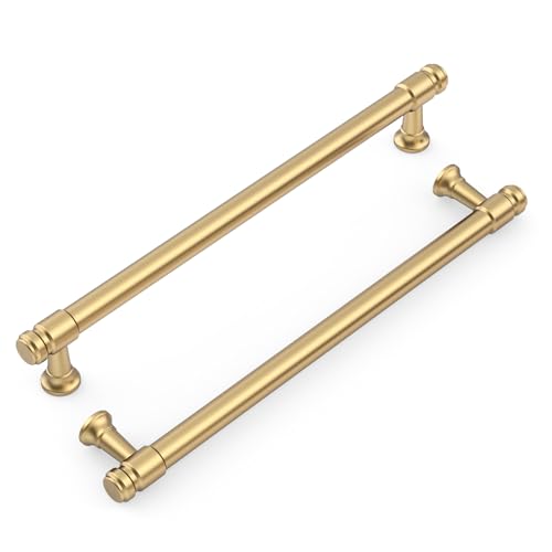 9BUILD 10 Pack 7.5 Inch Champagne Bronze Cabinet Handles,Kitchen Hardware - color: Champagne Bronze, size: 7.5"/192MM Hole Center