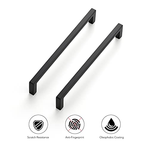 Ravinte Matte Black Cabinet Pulls Slim Cabinet Handles 6-1/4 Inch 30 Pack - size: 6-1/4" Hole Center