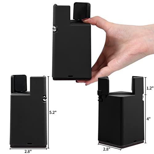 Bed Risers 4 Inch with Adjustable Screw Clamp,4 Pack Black