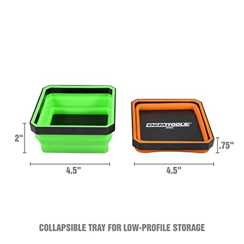 OEMTOOLS 26052 4-Pc Collapsible Magnetic Tray Set 4-1/2" for Small Parts - style: Tray
