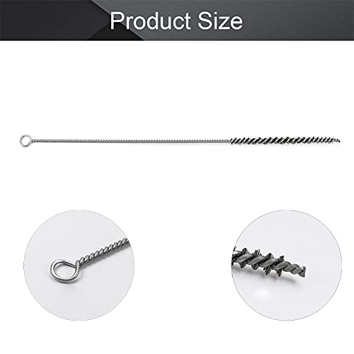 Utoolmart Steel Wire Cleaning Brush, Spiral Power Tube Brush, 0.2-inch Diameter 12-inch Length, 2pcs - color: 2pcs, size: 0.6cm