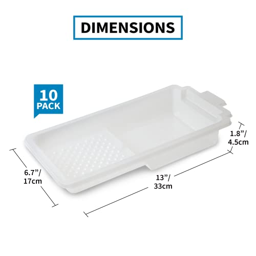 PD 4 Inch Paint Tray Liners, 10-Pack, Disposable, White Plastic - color: Liner (White) – 10 Pack, size: 4-inch
