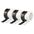 3-Roll White and 3-Roll Black Electrical Tape Combo 19mm × 18m High-Adhesion PVC Insulation Tape for Insulation Repair and Wire Protection - color: three white& three black