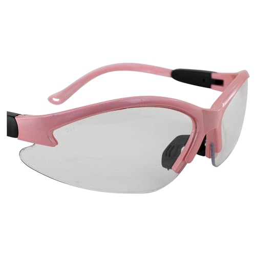 Global Vision Safety Shop Glasses - color: Medium Pink Frame/Clear Lens