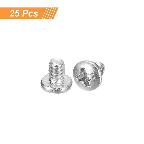 uxcell #6-32x3/16 Pan Head Machine Screws 304 SS Phillips Drive, 25 Pack - size: #6-32x3/16"