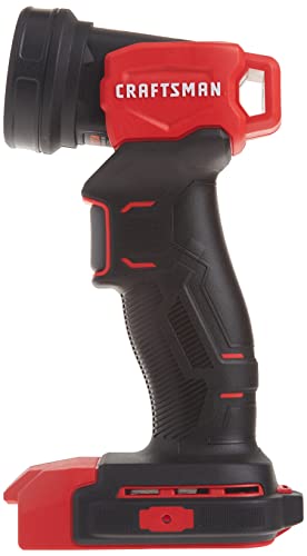 CRAFTSMAN V20 LED Work Light, Cordless Handheld Rechargeable Flashlight, Pivoting Head, 140 Lumens, Battery Not Included (CMCL020B) - style: Task Light