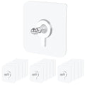 15 Pack Self Adhesive Picture Hooks Without Nails,13 lbs Load Heavy Duty Sticky Hooks(16 mm) for Hanging,2 in 1 Reusable Waterproof and Oilproof Hooks for Kitchen, Bathroom, Home, Office - size: 15 Pack, style: 13 lbs(2.2*2.2in)