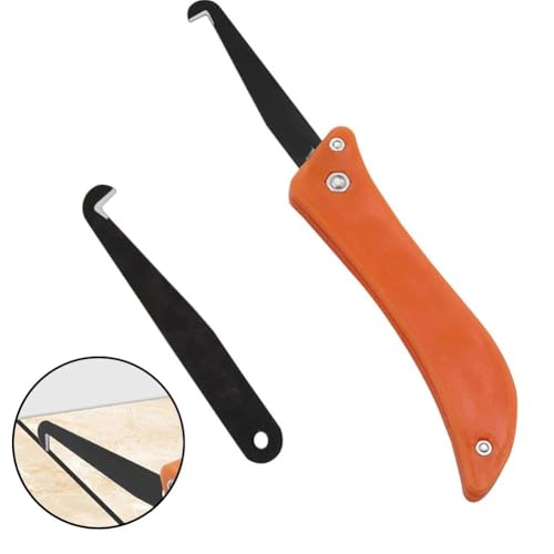 2PCS Ceramic Tile Gap Blade Hook-Knife Tiles Repair Tool Hook Blade Cleaning Removal Old Grout Cleaning Hand Tools