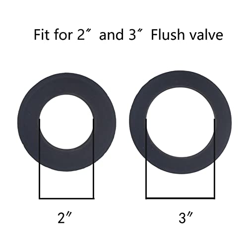 Universal Toilet Tank To Bowl Gasket,2 Kind Gasket and 2 Sets 5/16*3.15 inch Stainless Steel Heavy Duty Rustproof Bolt Hardware Kit,Fits Most 2-Inch and 3-Inch flush valve opening 2-Piece Toilet Tanks - style: 2Pcs Gasket with 2 Sets Stainless Steel Bolt