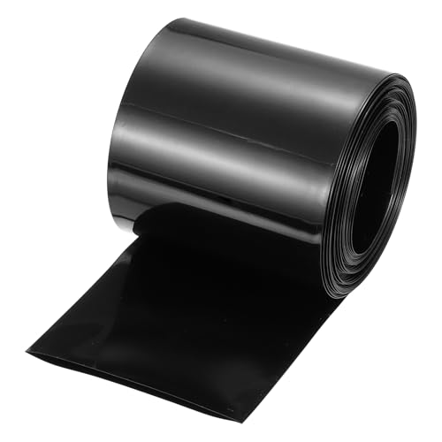 MECCANIXITY Battery Wrap PVC Heat Shrink Tubing 50mm Dia 80mm Flat 33 Feet(10meters) Black Good Insulation for Battery Pack - color: Black, size: 50mmx80mmx10m