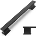 COTYKILEY 10 Pack 7 Inch(177mm) Matte Black Cabinet Handles Black Kitchen Cabinet Pulls Cabinet Door Handles Kitchen Cabinet Hardware Cupboard Drawer Pulls Dresser Handles - color: Matte Black, size: 7" Hole Center（177MM）