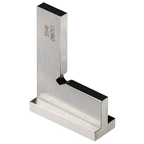Precision Machinist Square 2 Inch Engineer Square 90 Degree Right Angle Ruler Ground Hardened Steel with Seat 2 x 1.6 Inch - size: 2 x 1.6 inches
