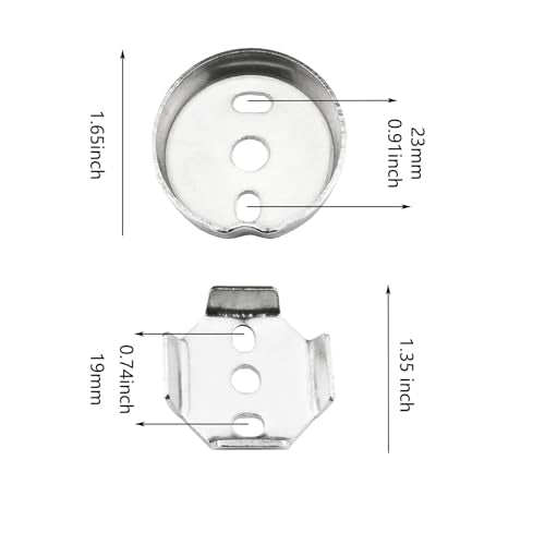 1 Set Towel Bar Replacement Parts Silver with Screw Wrench for Replacing Wall Mounted Toilet Paper Holder 1.65/1.35inch Stainless Steel Screw Kit