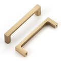 Ravinte Champagne Bronze Kitchen Cabinet Solid Handles,3-3/4 Inch,5 Pack - color: Champagne Bronze, size: 3-3/4 Inches Hole Center