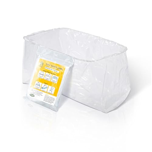 VOOMEY 18 Inch Paint Tray Liner, Plastic Paint Bucket Inner Liner Bags for Paint Roller Kit, 5pcs,Disposable for Quick Cleanup - size: 5PC Paint Bucket Liner