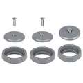 3 Pack Commercial Spray Valve Repair Kit for Most Commercial Sink Pre-Rinse Sprayer Spray Face Bumper and Screw Repair Part 1.42 GPM, Grey