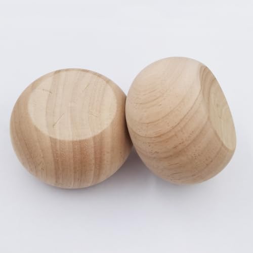 2 Inch Wooden Bun Feet Sofa Replacement Parts Round Furniture Legs Unfinished Sofa Couch Chair Ottoman Replacement Legs Solid Wood Cabinet Legs Set of 4 (2 inch Unfinished) - size: 2 inch Unfinished