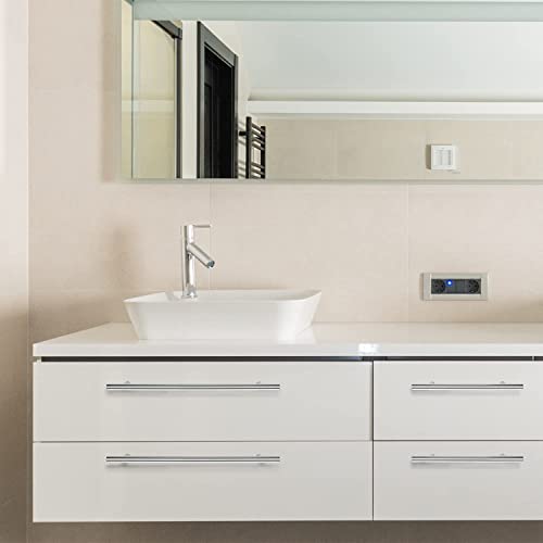 Ravinte Brushed Nickel Cabinet Handles, 30 Pack Drawer Pulls, 10 in | 12-5/8in Overall Lenghth, T Bar Pull, Smooth Grip, Kitchen Hardware Upgrade, For Cabinets, Drawers, Cupboards, Dressers - size: 10 Inch Hole Centers