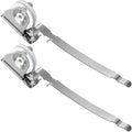 Sliding Screen Door Rollers for Andersen Gliding Screens Replacement, 1-1/4" Nylon Concave Wheels, Fits 200 & 400 Series Patio Door Screen Wheel - color: Silver