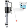 Universal Toilet Flusher Replacement Kit, Toilet Fill Valve Replacement Kit, Toilet Parts Inside Tank Kit, Adjustable, Quiet and Easy to Install (1-Pack)