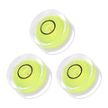3pcs Small Circular Bubble Spirit Levels - [15mm Diameter 6mm Thickness] Mini Round RV Level Leveling Tools for Travel Trailer Turntable Camera, Lime - color: Lime, size: 15mm x 6mm