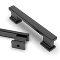 Asidrama 15 Pack 3.75 Inch(96mm) Matte Black Kitchen Cabinet Handles, Cabinet Pulls Kitchen Cabinet Hardware for Cupboard Drawer Pulls - color: Matte Black, size: 3.75" Hole Center, style: 15 Pack