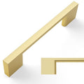 Amerdeco 10 Pack Brushed Gold Cabinet Pulls 3-3/4 Inch(96MM) Hole Centers Kitchen Cabinet Handles Cabinet Hardware Kitchen Handles for Cabinets Cupboard Handles Drawer Pulls ZH0060 - color: Brushed Gold, size: 3-3/4"/96MM Hole Center, style: 10 Pack