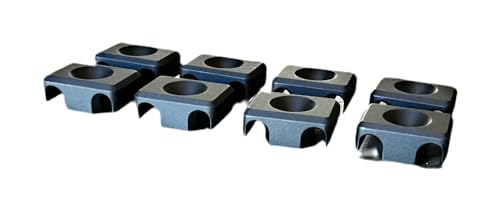 MLOK Cable Management Clips - Wire Control Kit, 6061-T6 Aluminum Wire Guides for Flashlight/Laser Pressure Switches – Anodized, Low Profile – 8 Pack MLOK