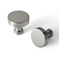 Goo-Ki 6 Pack Brushed Satin Nickel Cabinet Knobs Zinc Alloy Kitchen Hardware - Brushed Nickel Drawer Knobs Single Hole/Screw Cabinet Pulls Solid Dresser Handles - color: Brushed Satin Nickel, size: 1.2 Inches