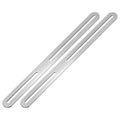 M METERXITY 2-Pack Flat Mending Plate Support 11.02x0.94in, Silver - color: Silver, size: 280 x 24mm