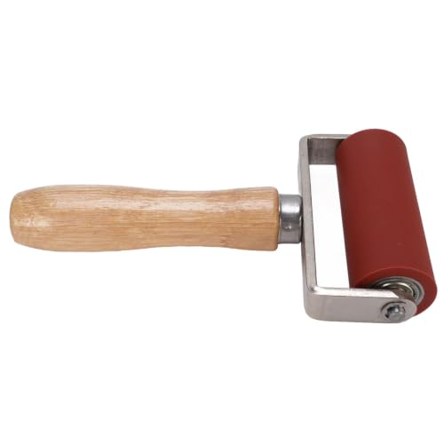 Silicone Seam Roller, 32mm Dia 80mm Width 260℃ Width Rubber Brayer Roller, Art Craft Roller PVC, TPO, Epdm Single Ply Roofing Tape, Printmaking, Ink, Wallpapers Stamping Gluing