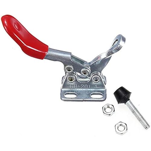 201A horizontal toggle clamp quick-release toggle clamps set 27kg/60lbs holding capacity anti-slip hold down hand clip tool