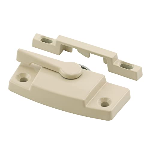 Prime-Line F 2894 Window Sash Lock, Zinc Diecast, Fits Silverline Windows, Tan in Color, 2-1/16 In. Hole Centers, Includes Fasteners (1 Pair)